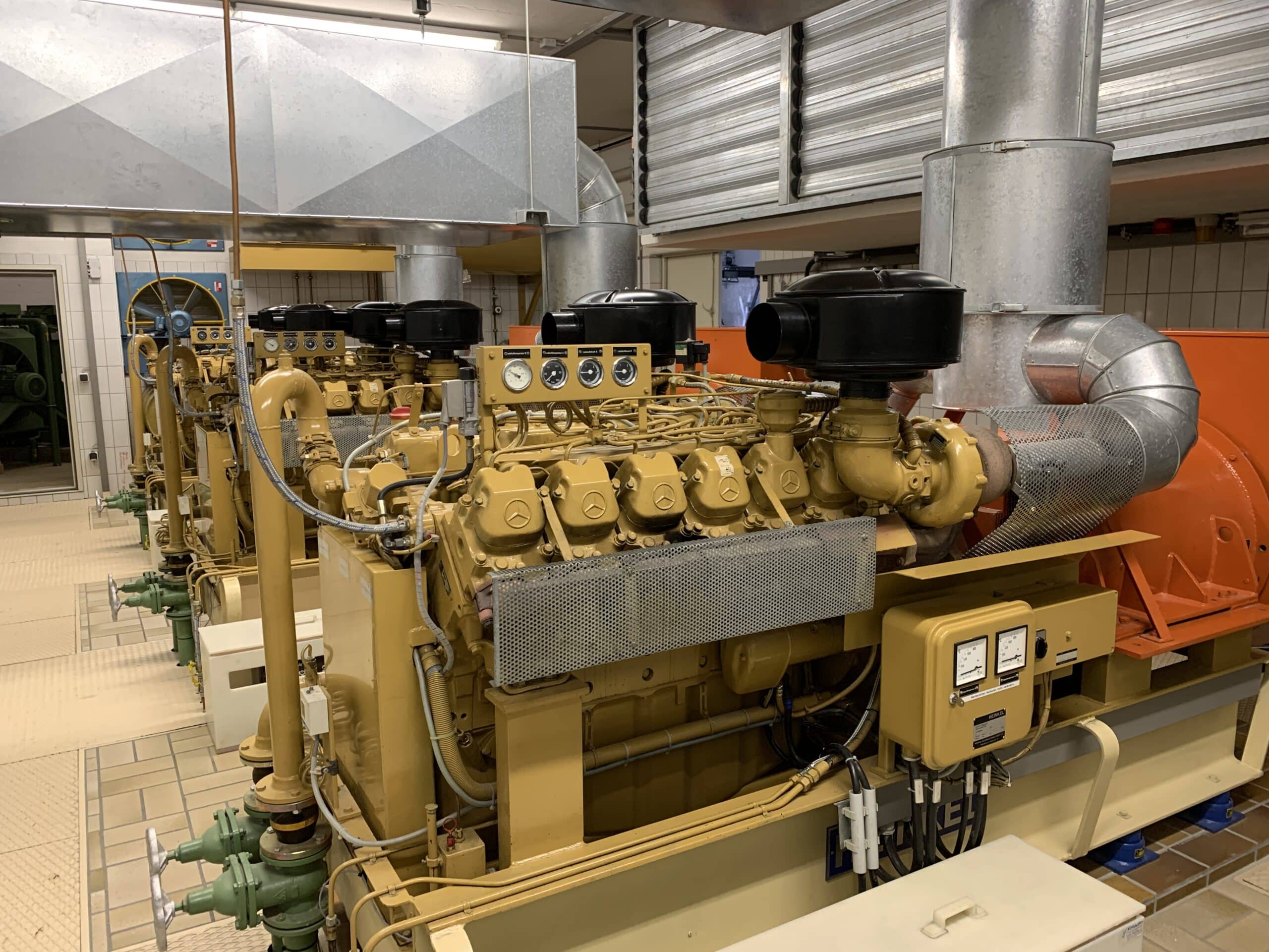 Radon-Raumluftmessung im Diesel-Notstromaggregat-Raum
