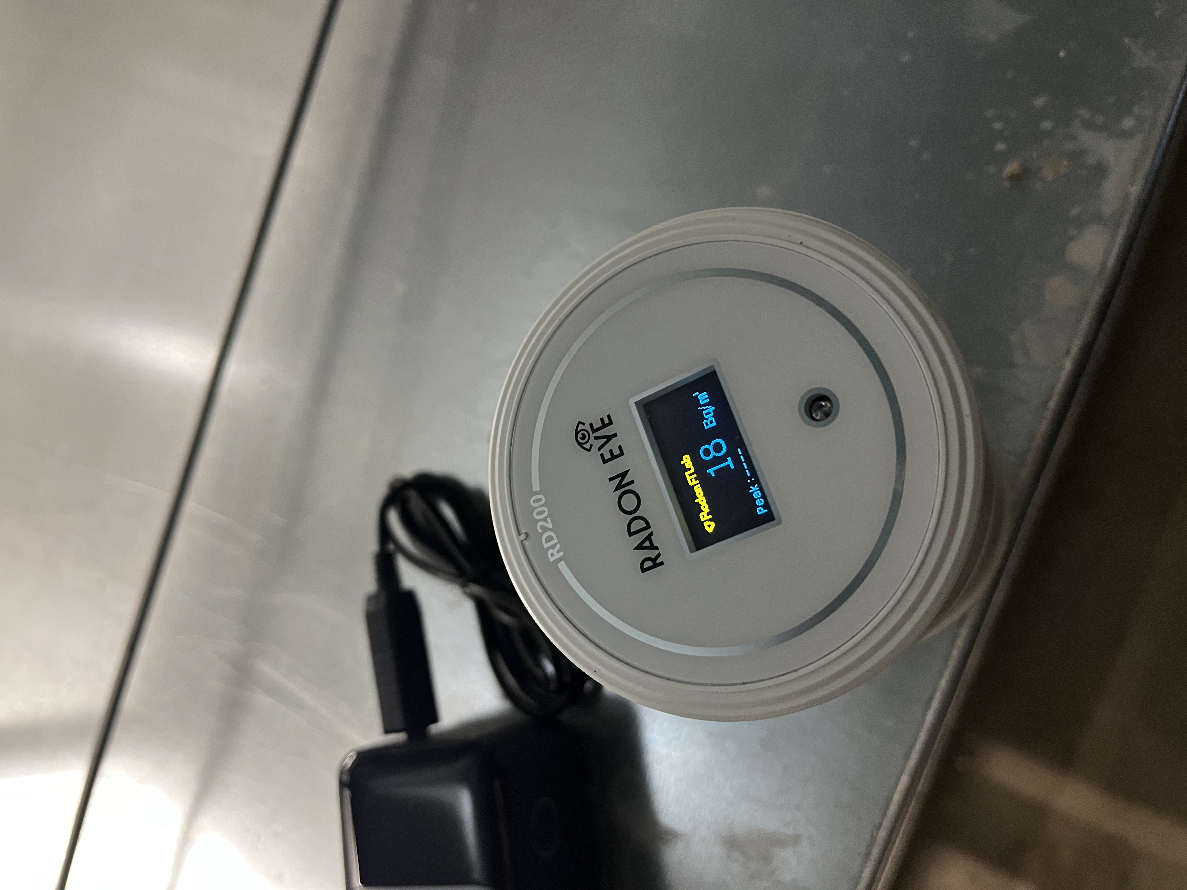 RadonEye-Messung im Archiv I zeigt Radonwerte weit unter 50 Bq/m³