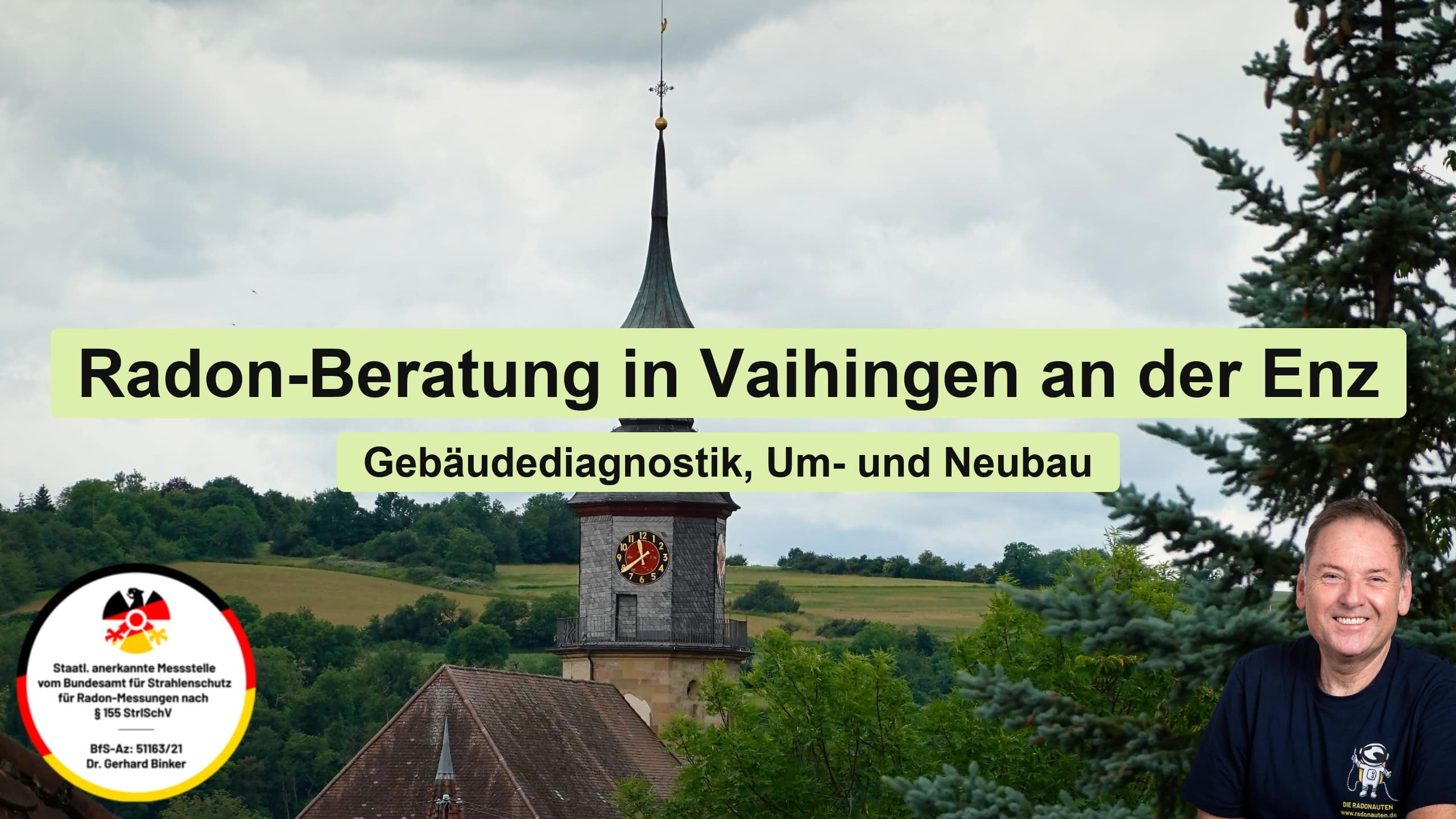 Radon-Beratung in Vaihingen an der Enz: Gebäudediagnostik, Um- und Neubau