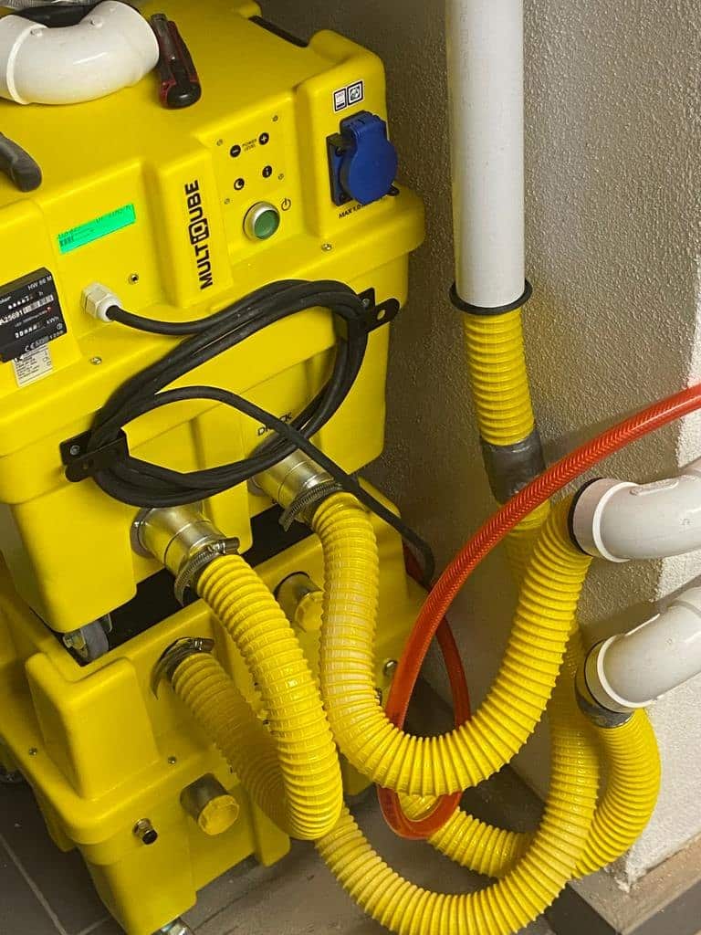Radon-Seitenkanalverdichter mit Wasserabscheider
