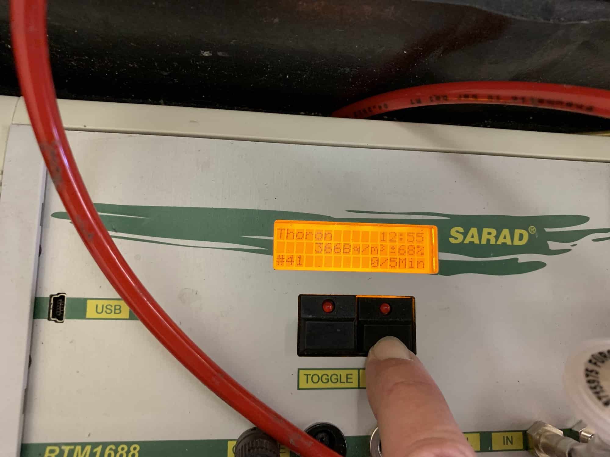 Thoron-Messung mit dem SARAD RTM 1688
