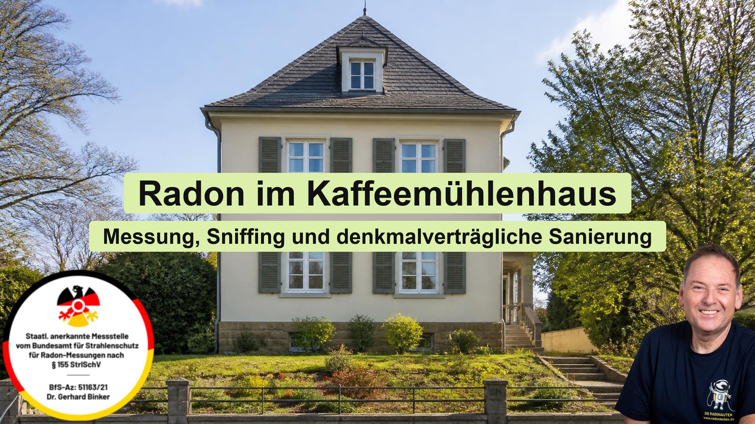 Radon im Kaffeemühlenhaus: Messung, Sniffing und denkmalverträgliche Sanierung