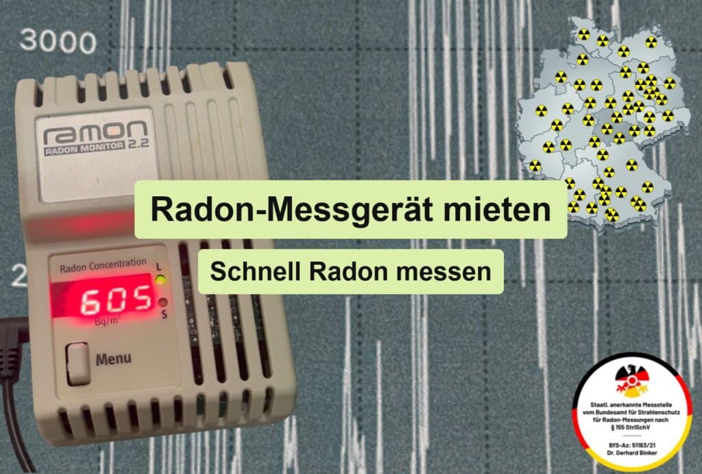 Radon-Messgerät mieten – schnell Radon messen