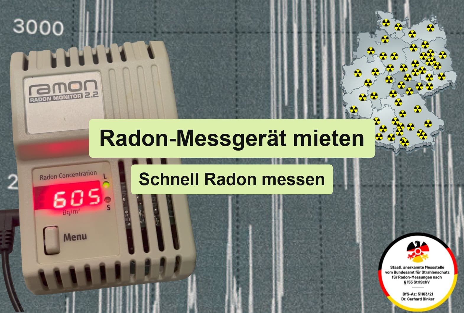Radon-Messgerät mieten – schnell Radon messen