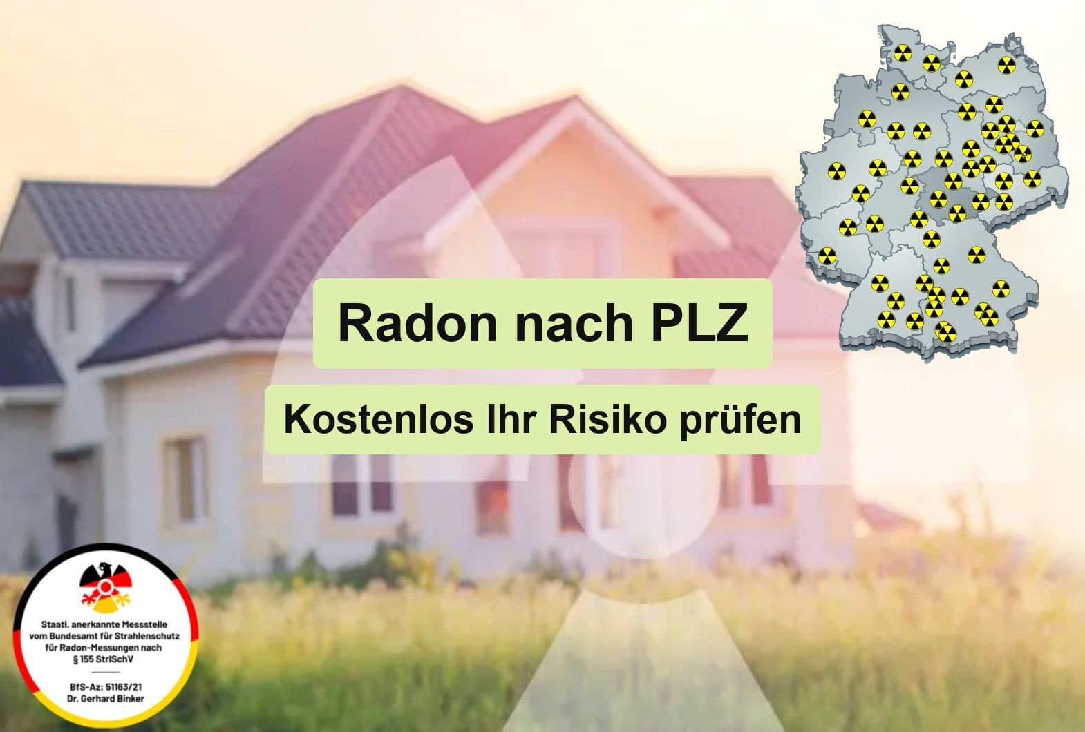 Radon nach PLZ – Kostenlos Ihr Risiko prüfen