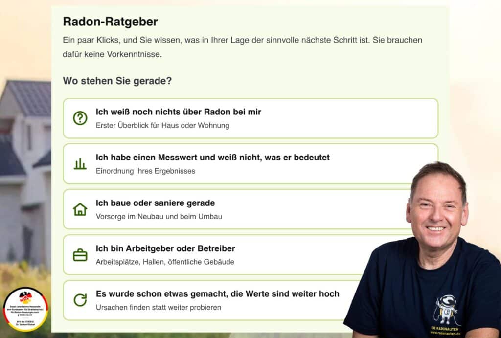 Radon-Ratgeber: Was tun bei Radon?