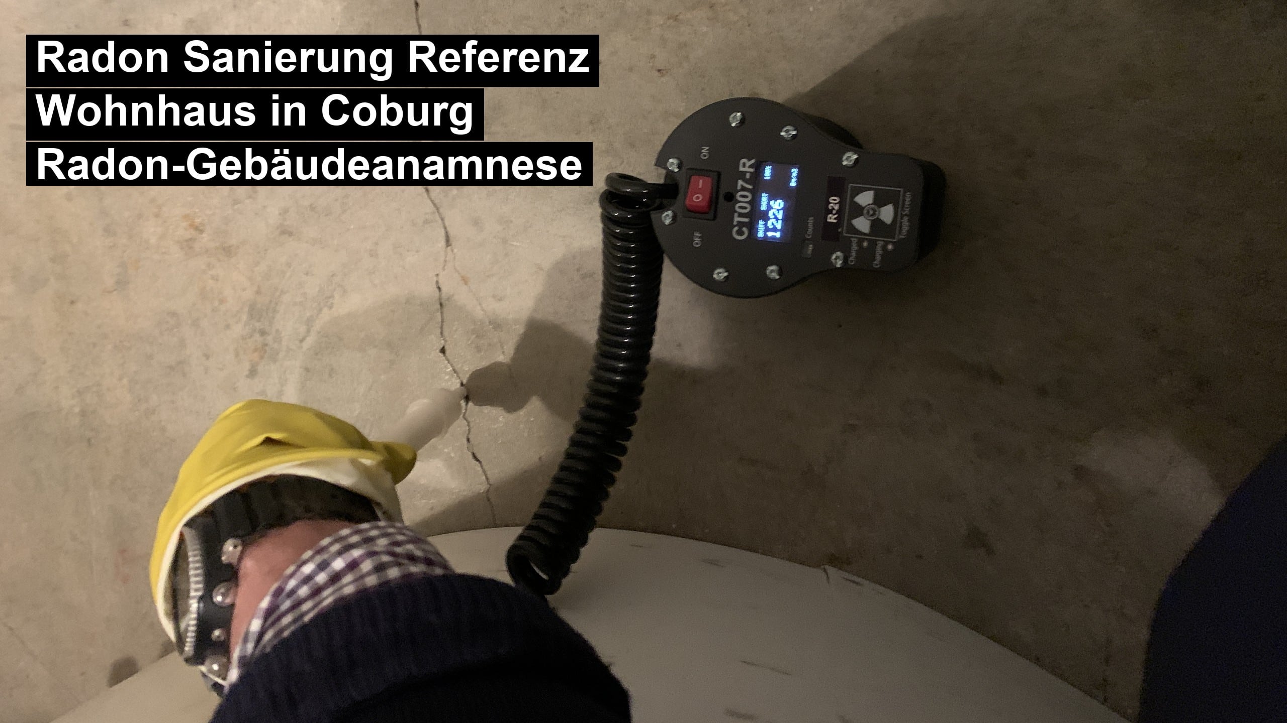 Radon-Gebäudeanamnese eines Wohnhauses in Coburg