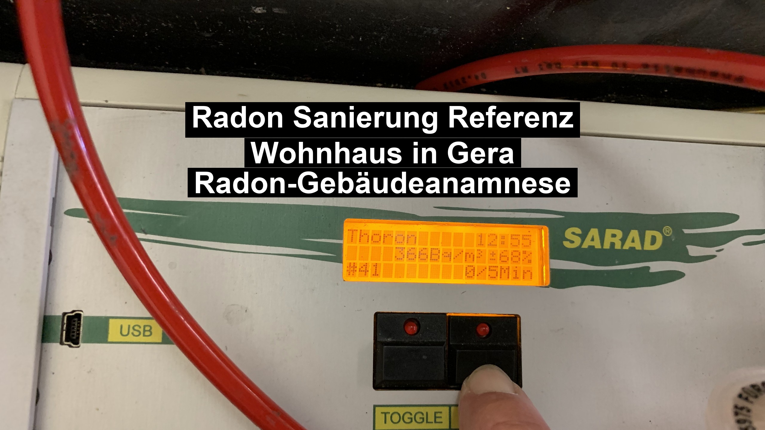 Radon-Gebäudeanamnese eines Wohnhauses in Gera
