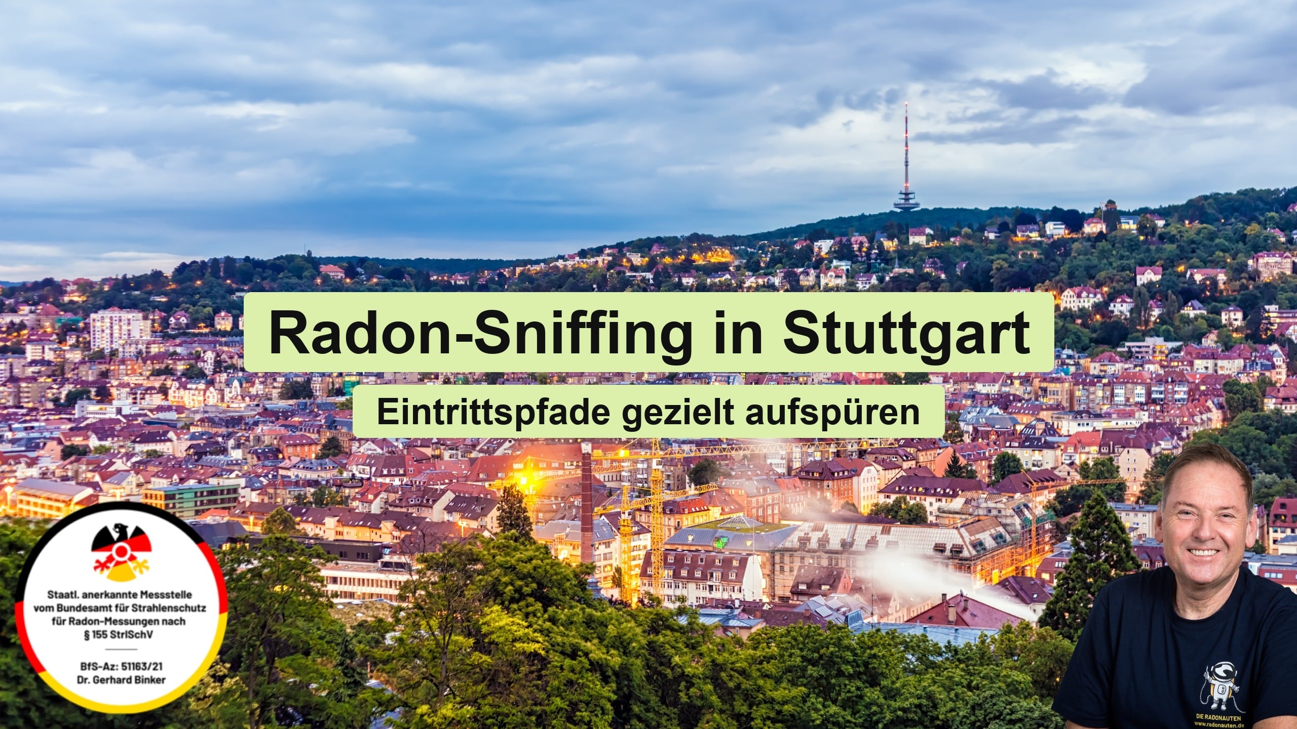 Radon-Sniffing in Stuttgart: Eintrittspfade gezielt aufspüren