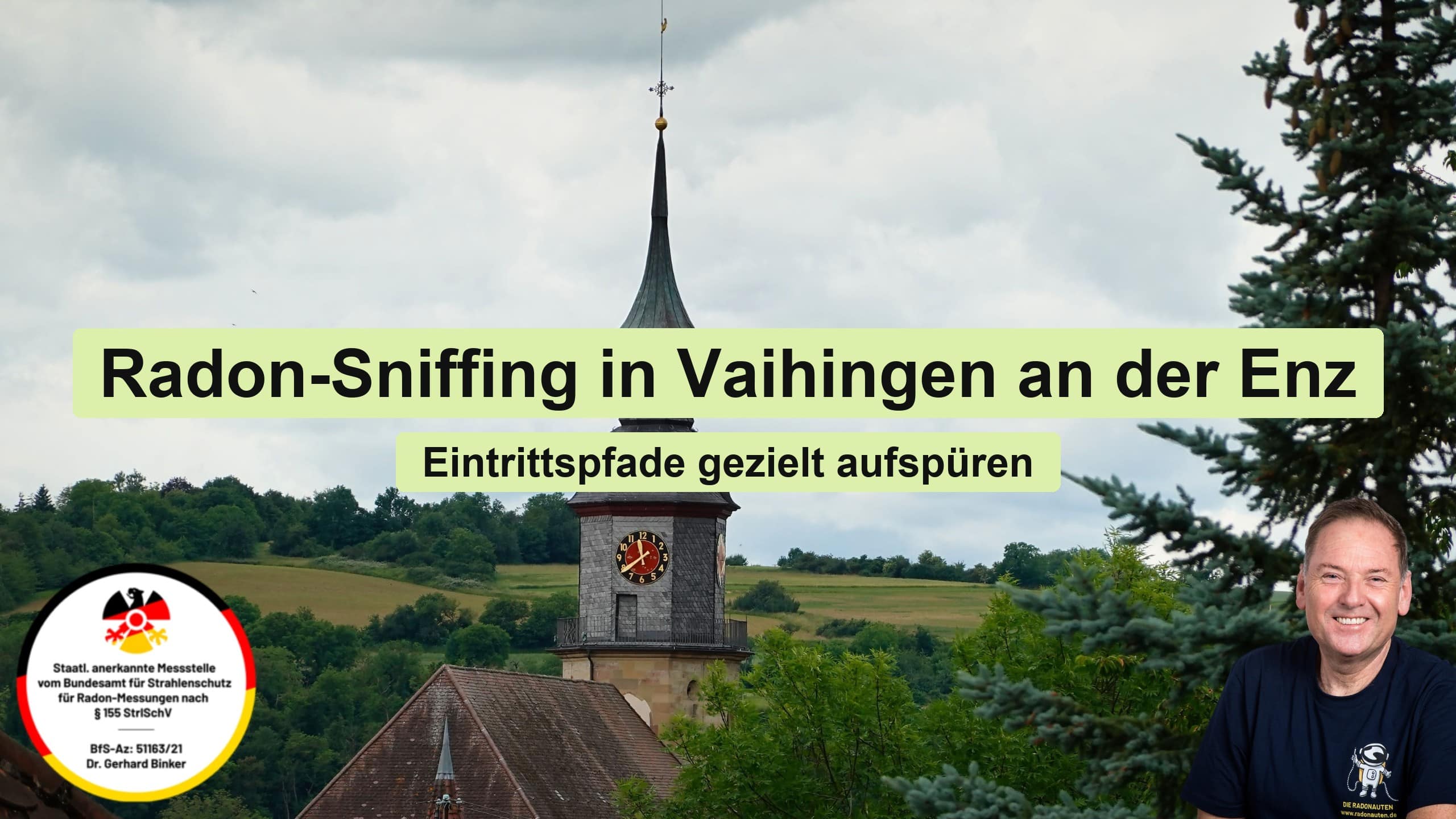 Radon-Sniffing in Vaihingen an der Enz: Eintrittspfade gezielt aufspüren