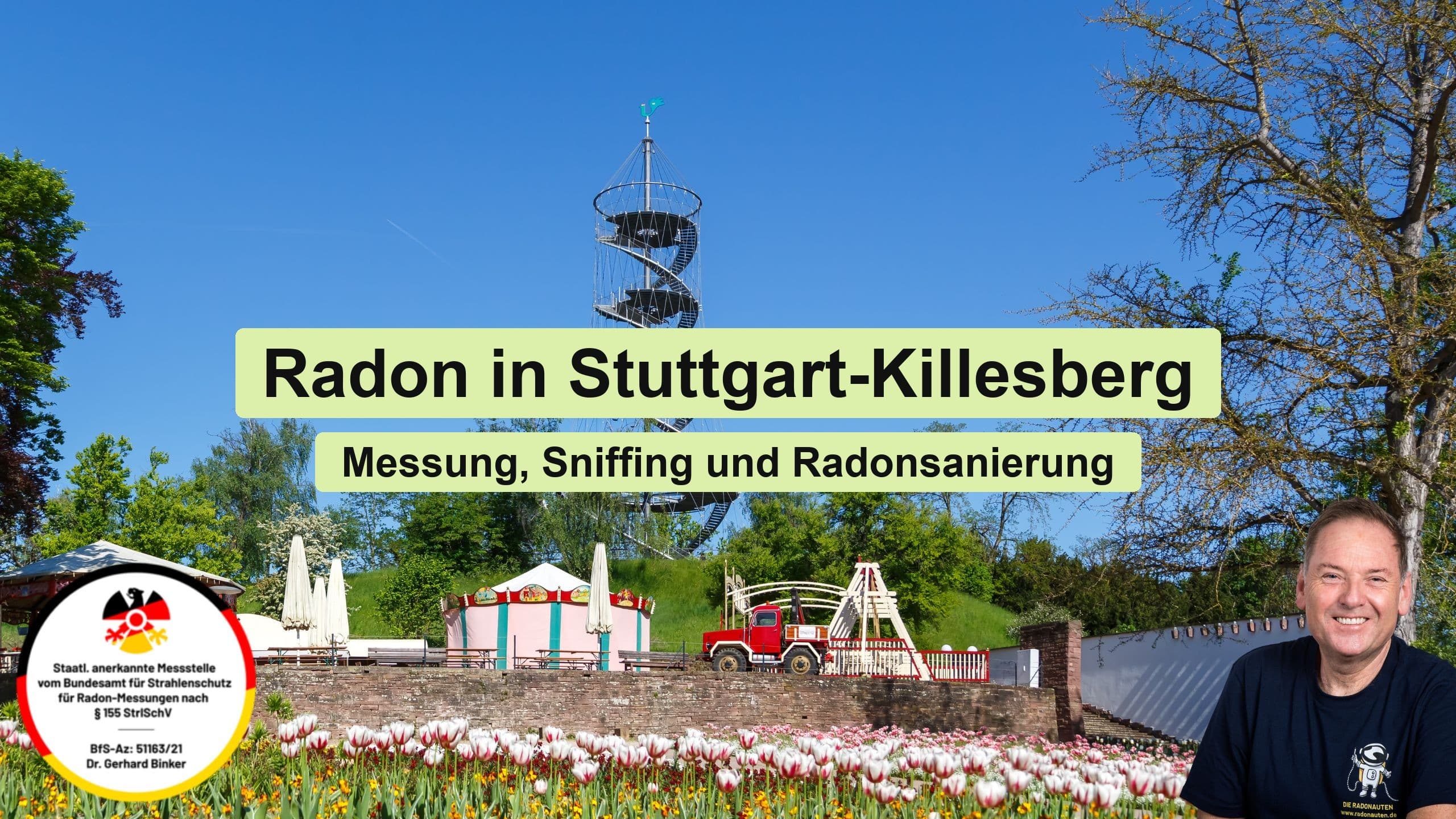 Radon in Stuttgart-Killesberg: Messung, Sniffing und Radonsanierung