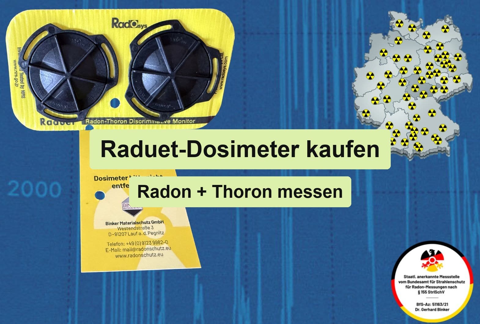 Raduet-Dosimeter kaufen – Radon + Thoron messen